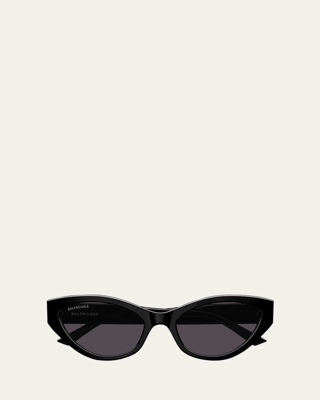 Logo Plastic Cat-Eye Sunglasses